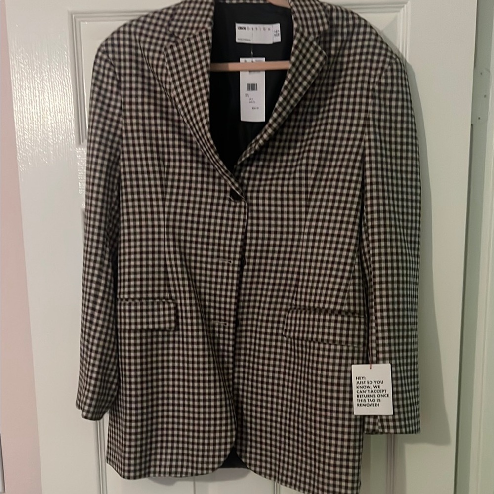 Houndstooth Blazer Jacket